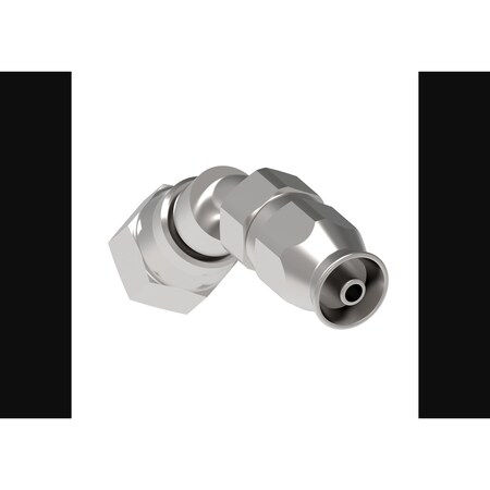 Aeroquip -3 AN Hose, 45 Degree Elbow, Steel, Single FCM1110